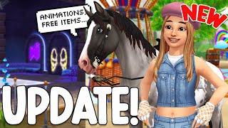 RAINBOW FESTIVAL, NEW AREA, NEW PLAYER ANIMATIONS, FORT PINTA UPDATE & MORE!! STAR STABLE UPDATE!!