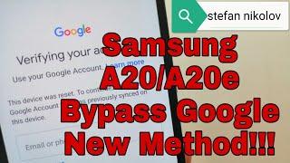Without PC!!! Samsung A20/A20e SM-A205F. Remove Google Account.Bypass FRP.