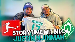 VOM YOUTUBER ZUM BUNDESLIGA PROFI  | Justin Njinmah ️ | Storytime mit Bilo!