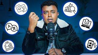 6 የትርፍ ሰዓት ስራዎች ከየት ልማር በነፃ | 6 Side Hustles Anyone Can Learn