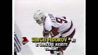 90/91 RS: NYI @ Det Highlights - 2/8/91 (Fedorov 5 Points)