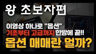 (옵션 완벽 정리)이 영상 하나로 옵션 기초부터 고급까지 1시간 완성 옵린이 초보자들 클릭!