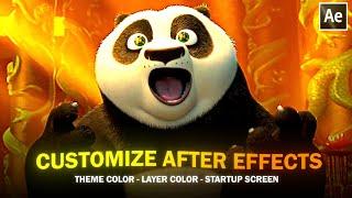 How to customize ;after effects