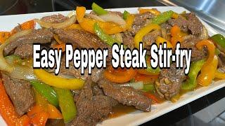 EASY PEPPER STEAK STIR-FRY|JSB and Everything