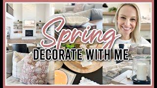 SPRING DECORATE WITH ME 2024 | SPRING LIVING ROOM DECORATING IDEAS