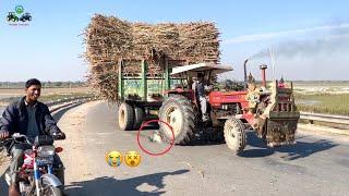 Tractor Fail  | Motorway Bridge Fiat 640 Carry 50 Tonnes Sugarcane Load Trailer