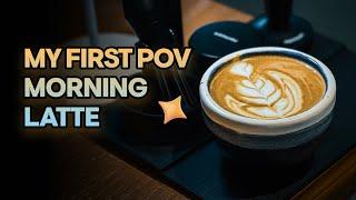 My First POV Morning Latte: High-Tech Coffee Bar Experience 