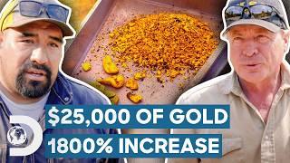 $25,000 Gold Payday After 1800% Production Increase! | Gold Rush: Mine Rescue With Freddy & Juan