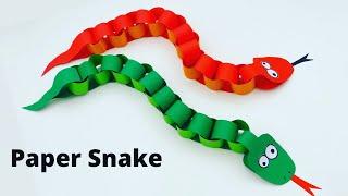 How To Make Easy Paper SNAKE For Kids / Nursery Craft Ideas / Paper Craft Easy / KIDS crafts