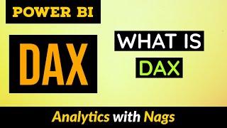 What is DAX in Power BI DAX Tutorial (1/50)