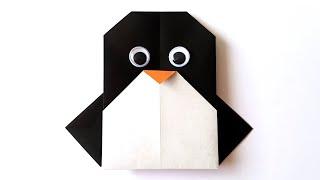PENGUIN Origami | Paper Penguin Craft | Winter Paper Crafts | Easy Origami Penguin DIY