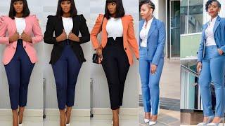 Official trouser suits for ladies; official work outfits