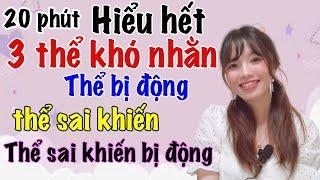 Hiểu rõ 3 thể khó nhằn: thể bị động, thể sai khiến, thể sai khiến bị động