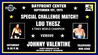 Lou Thesz vs Johnny Valentine (September 1st, 1973) (Championship Wrestling From Florida)