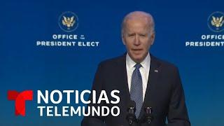 Joe Biden ofrece mensaje tras asalto al Capitolio | Noticias Telemundo