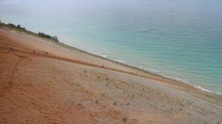 Jumping Down a Giant Sand Dune - Michigan Road Trip Conclusion