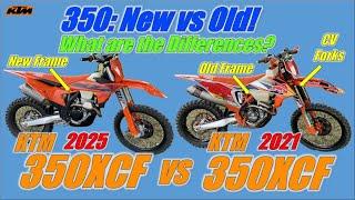 2025 KTM 350XCF vs 2021 KTM 350 Kailub Russell Editon Back to Back: What are the DIfferences?
