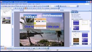 how to change a master slide in powerpoint 2003