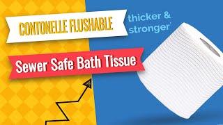 Cottonelle flushable wipes - Sewer Safe Bath Tissue