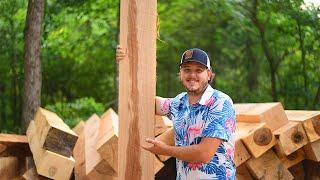 sawing 4/4 RED OAK LUMBER