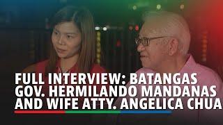 EXCLUSIVE: Batangas Gov. Hermilando Mandanas and Atty. Angelica Chua talk about their recent wedding