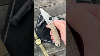 Spyderco Para 3 Cru-Wear & Micarta - "Crucarta" - Available at GPKNIVES.com! #Spyderco