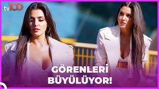 Hande Erçel'in çok konuşulan bol dekolteli kıyafetleri