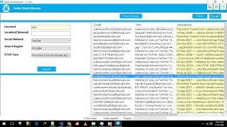 Twitter Email Extractor