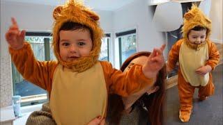 DRESSING UP OUR BABY NOAH AS A LION FOR LION KING *SHER PUTT* 