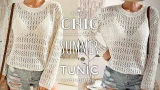 ВЫ ВСЕ ЕЕ ХОТЕЛИ! ️‍️‍️‍ Как связать ТРЕНДОВУЮ ТУНИКУ!    KNITTING BEAUTIFUL TUNIC