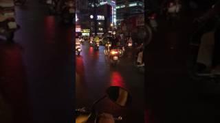 Riding a scooter in Saigon / ho chi Minh city