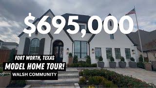 WALKTHROUGH TOUR OF STUNNING MODEL HOME IN WALSH TX - FORT WORTH, TX. MUST SEE HOME!