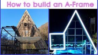 We Built an Amazing House in the Mountains - Incredible A-Frame House Construction Step by Step