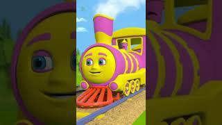 Wheels on the Train #shorts #nurseryrhymes #babysongs #littletreehouse #youtubekids #traincartoon