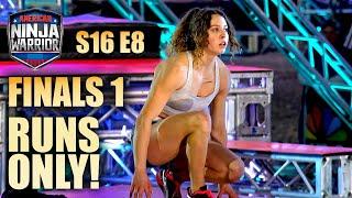 Only Runs! American Ninja Warrior S16 E08 Finals 1