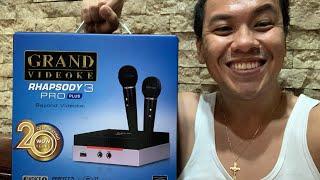 Grand Videoke Rhapsody 3 Pro Plus Unboxing, Setting Up and Testing Too!!!