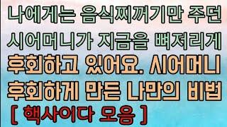 [핵사이다사연 모음] 나에게 음식 찌꺼지만 주던 시모가 뼈저리게 후회한 이유... 사이다사연 사이다썰 미즈넷사연 응징사연 반전사연 참교육사연 라디오사연 핵사이다사연 레전드사연