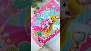 ASMR decorating princess with sticker make up #stickers #asmrpaper #decorating