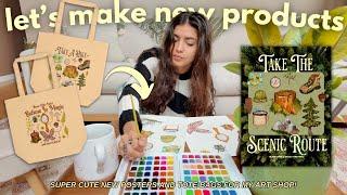 Watch Me Make New Products For My Online Art Small Business 