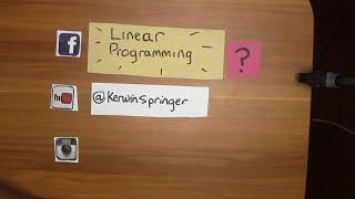CXC Maths Linear Programming tips (most requested)