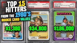 TOP 15 Hitters from the 1980's & Their Rookie Baseball Card Values #sportscards