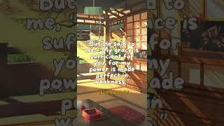 Strength in Weakness – His Grace is Enough | Daily Devotion | Wisdom Diary #motivation #shorts