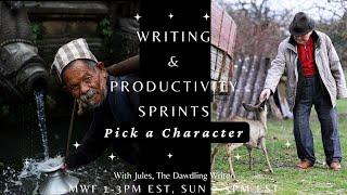 Friday Writing and Productivity Sprints, Character Picture Poll, and Chat for June 21st (Summertime)