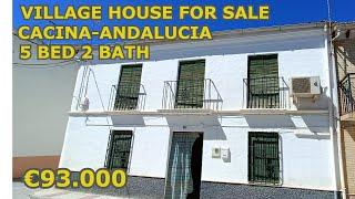 €93.000-Traditional town house with large courtyard FOR SALE in CACIN, aNDALUCIA, sPAIN PROPERTY