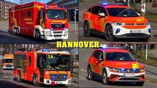 [EXPLOSION bei CONTINENTAL] - Großeinsatz FEUERWEHR HANNOVER | Einsatzfahrten an Feuerwache 1