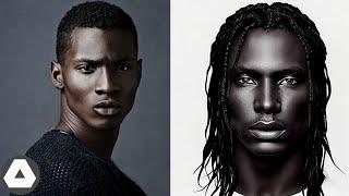 10 Most Unique Dark Skin Men Who look like Artwork