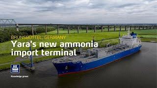 Yara's new ammonia import terminal in Brunsbüttel, Germany