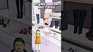 HOW TO MAKE THE SQUID GAME DOLL FOR NO VIP IN DRESS TO IMPRESS..  #roblox #robloxshorts