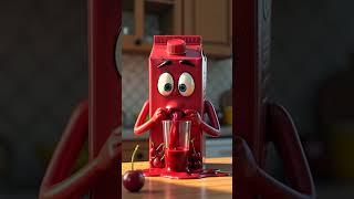 When Juice Boxes Go Too Far     #cat #youtubeshorts #animation  #toilethumor