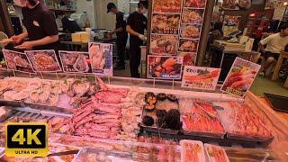Walking Tour at Tsukiji Fish Market Tokyo Japan